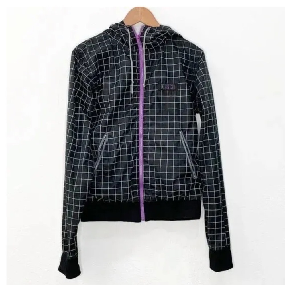 Durkl DC Streetwear Zip Up Hooded Windbreaker‎ Jacket Men's Size Small Grunge